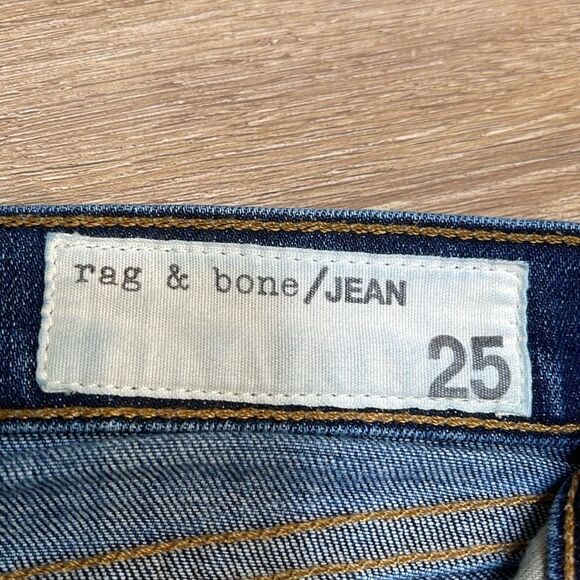 Rag & Bone Raw Hem Skinny Ankle Jeans Sz 25 - Picture 5 of 11